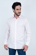 Camisa Masculina Algodão Manga Longa Rosa