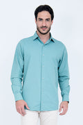 Camisa Linho Misto Manga Longa Verde