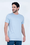 Camiseta Básica 100% Algodão Prime Azul Claro