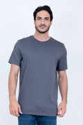 Camiseta Básica 100% Algodão Prime Chumbo