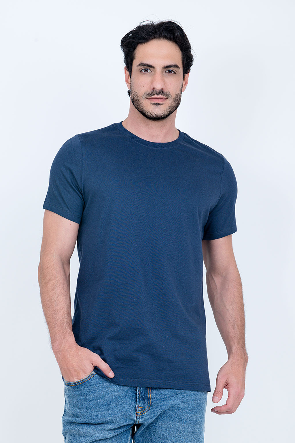 Camiseta Básica 100% Algodão Prime Marinho