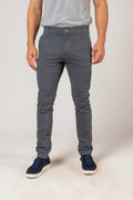 Calça Sarja Color Masculina Chumbo em Brim com Elastano