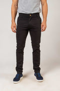 Calça Sarja Color Masculina Preta em Brim com Elastano