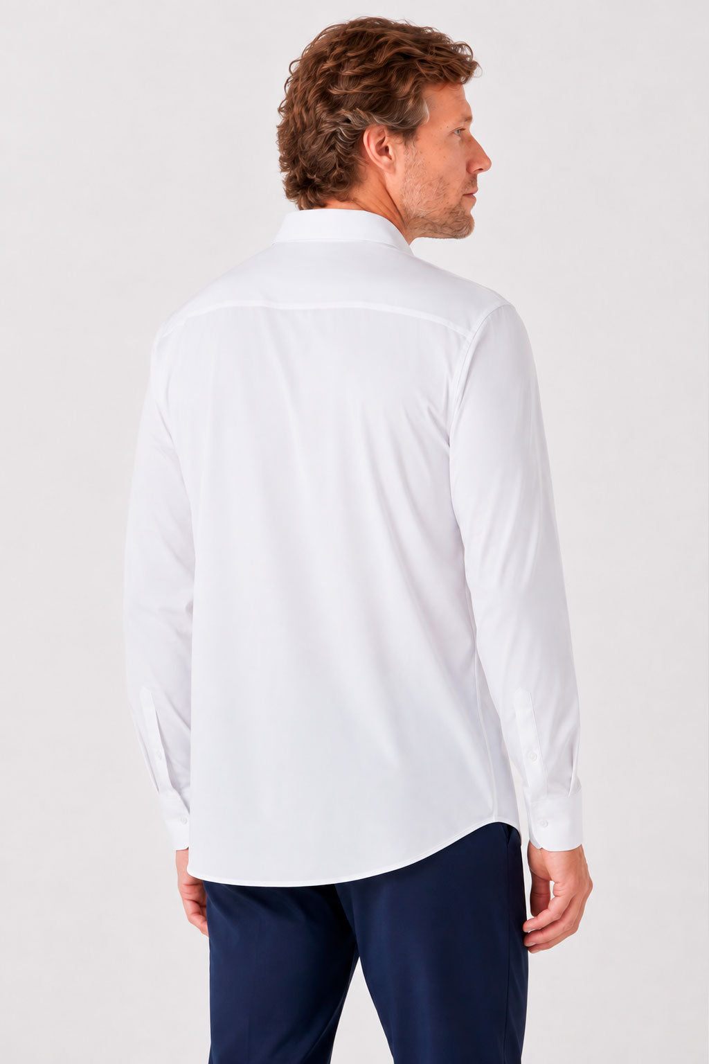 Camisa Tech Slim de Poliamida Branca