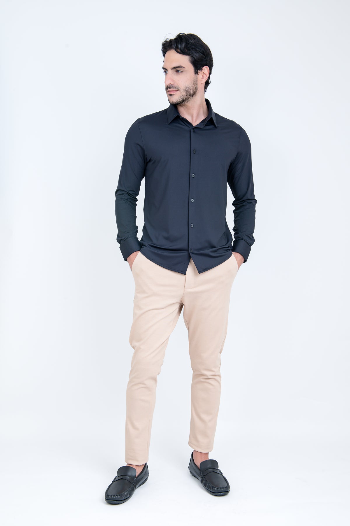 Calça Masculina Poliamida Tech Alfaiataria Areia