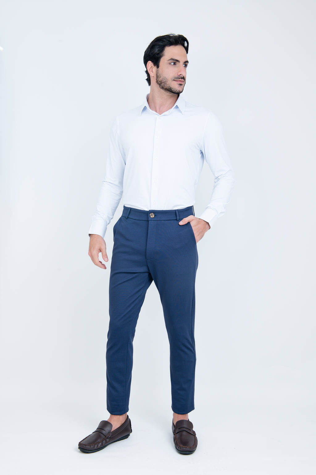 Calça Masculina Poliamida Tech Alfaiataria Marinho