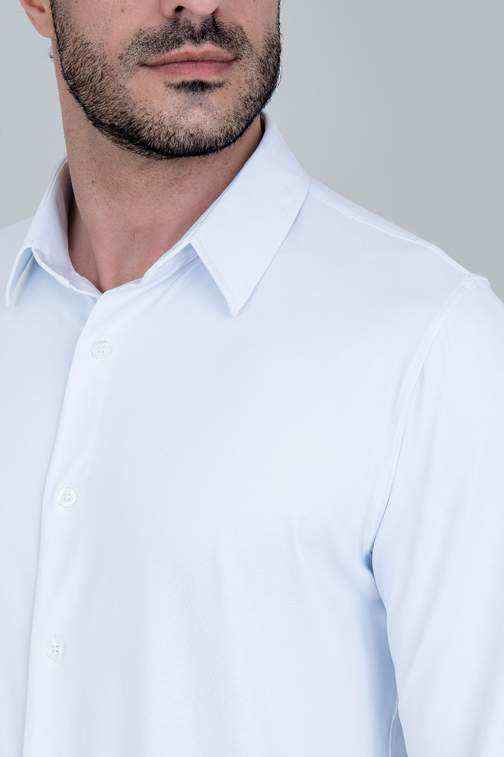 Camisa Tech Slim de Poliamida Branca
