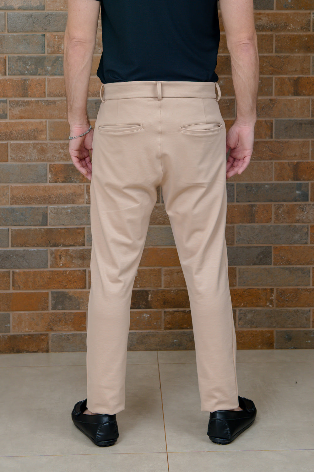 Calça Masculina Poliamida Tech Alfaiataria Areia