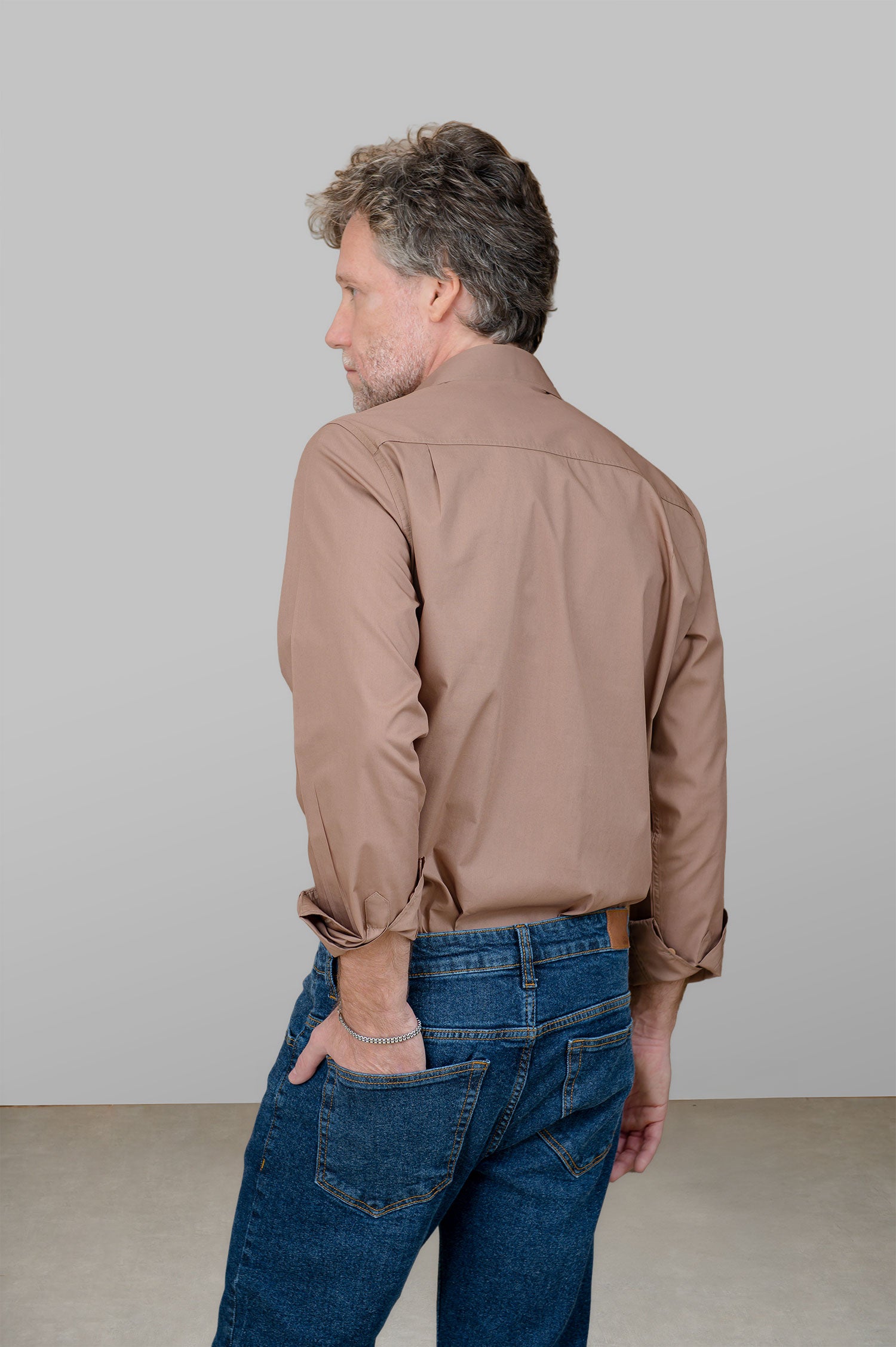 Camisa Masculina Algodão Manga Longa Castor