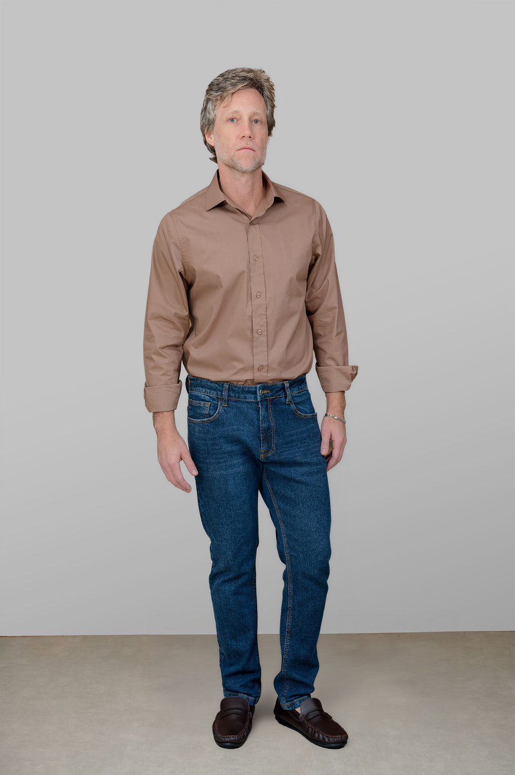 Camisa Masculina Algodão Manga Longa Castor