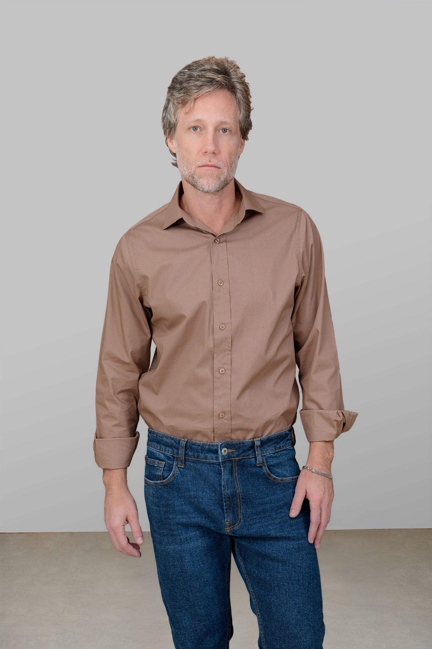 Camisa Masculina Algodão Manga Longa Castor