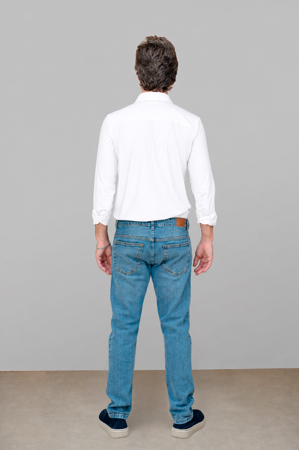 Camisa Tech Slim de Poliamida Branca