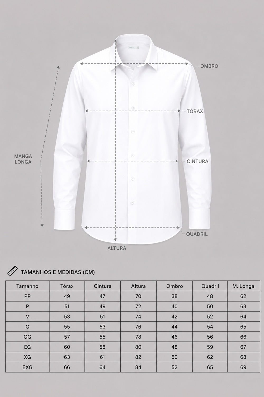 Camisa Tech Slim de Poliamida Branca