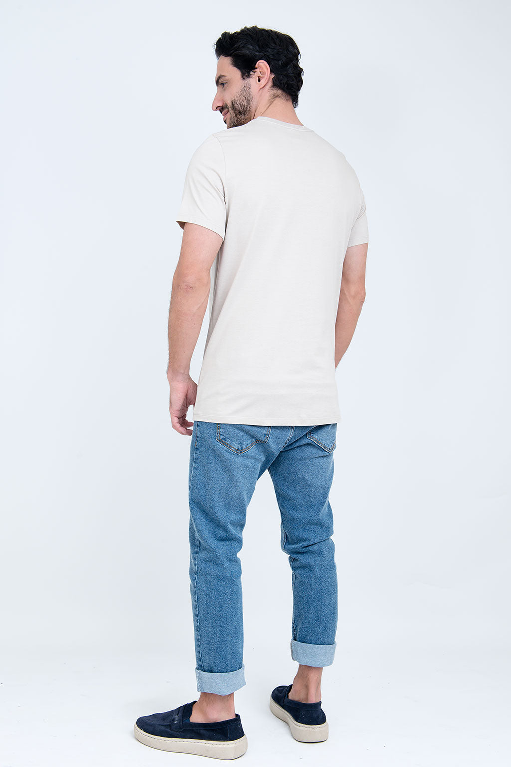 Camiseta Básica 100% Algodão Prime Bege